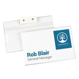 Name Badge With Magnetic Back